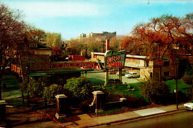 Algiers Motel - Vintage Postcard (newer photo)